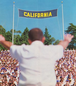 California Memorial Stadium Art_Football Stadium Wall Art_College Football Art Vintage Cal Bears